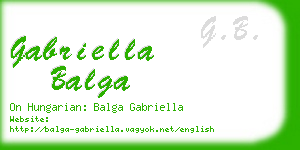 gabriella balga business card